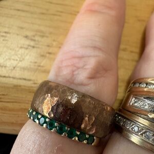 R32 Hammered Copper Band